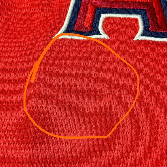 Los Angeles Angels of Anaheim Jersey Majestic Adult Large Red Blank MLB 2013 - Picture 5 of 12